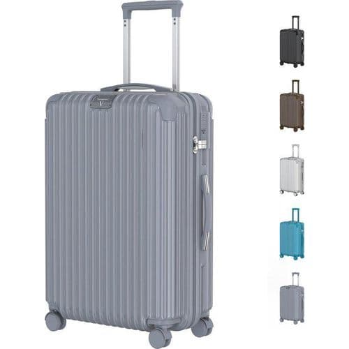 Voyagoux® - Reisekoffer Groß - 116L - Koffer - Reisekoffer mit Rollen - Nardo Grau - TSA Schloss